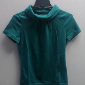Cowl Neck Teal Sweater